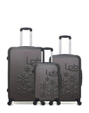 LPB LUGGAGE - 3er-Pack – Großer Koffer, mittelgroßer Koffer und Handgepäck ELEONOR