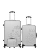 LPB LUGGAGE - 3er-Pack – Großer Koffer, mittelgroßer Koffer und Kosmetikkoffer ELEONOR