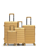 4er-Pack Hartschalenkoffer: Großer Koffer, mittelgroßer Koffer, Handgepäck und Handgepäck  XS LUGANO