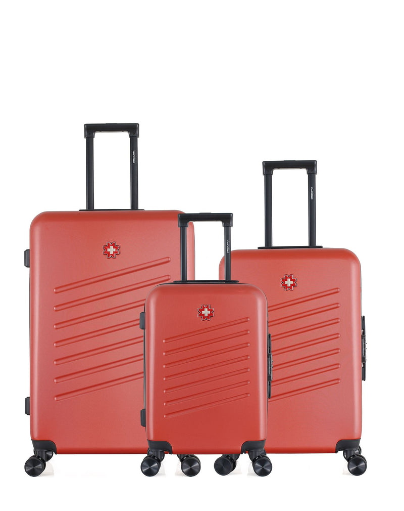 SWISS KOPPER - LOT DE 3 - Valises grand format, weekend et cabine ZURICH