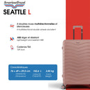 3er-Pack Hartschalenkoffer: Großer Koffer, mittelgroßer Koffer und Handgepäck XS SEATTLE