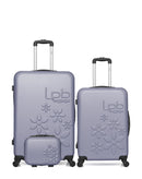 LPB LUGGAGE - 3er-Pack – Großer Koffer, mittelgroßer Koffer und Kosmetikkoffer ELEONOR