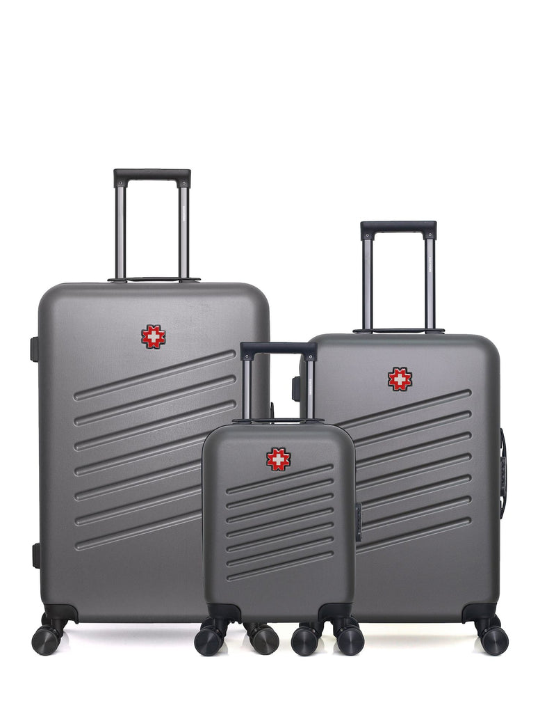 SWISS KOPPER - LOT DE 3 - Valises grand format, weekend et cabine XXS ZURICH
