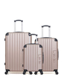 LPB LUGGAGE HAMBOURG - 3-teiliges Gepäckset aus ABS (großes Format, mittleres Format und Handgepäck S)