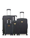 LPB LUGGAGE AGATA - 4-teiliges Gepäckset aus ABS (großes Format, mittleres Format, Handgepäck S und Handgepäck XXS)