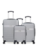 3er-Pack: Mittelgroßer Koffer, Handgepäck und Handgepäck XXS MEMPHIS