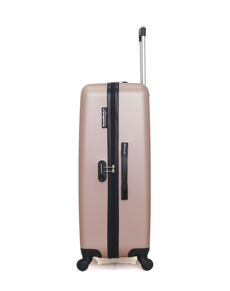 AMERICAN TRAVEL – 4er-Pack – Großer Koffer, mittelgroßer Koffer, Handgepäck und Handgepäck XXS SPRINGFIELD