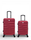 2er-Pack Hartschalenkoffer: Mittelgroßer Koffer und Handgepäck REDWOOD