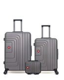 SWISS KOPPER – 3er-Pack – Großer Koffer, mittelgroßer Koffer und Kosmetikkoffer RUTI