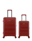 2er-Pack Hartschalenkoffer: Mittelgroßer Koffer und Handgepäck XS LYNDA