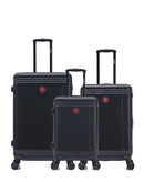 3er-Pack Hartschalenkoffer: Großer Koffer, mittelgroßer Koffer und Handgepäck GSTAAD