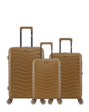 3er-Pack Hartschalenkoffer: Mittelgroßer Koffer, Handgepäck und Handgepäck XS SEATTLE