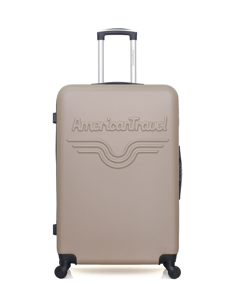 AMERICAN TRAVEL – 4er-Pack – Großer Koffer, mittelgroßer Koffer, Handgepäck und Kosmetikkoffer CHELSEA