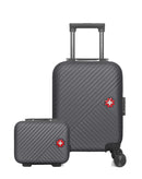 SWISS KOPPER - 2er-Pack: Handgepäck XXS und Kosmetikkoffer SPIEZ