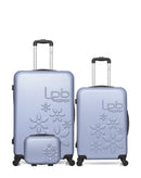 LPB LUGGAGE - 3er-Pack – Großer Koffer, mittelgroßer Koffer und Kosmetikkoffer ELEONOR