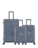 3er-Pack Hartschalenkoffer: Großer Koffer und Handgepäck XS CELIA