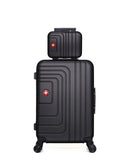 SWISS KOPPER – 2er-Pack: Mittelgroßer Koffer und Kosmetikkoffer RUTI