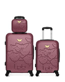 LPB LUGGAGE - 3er-Pack: Mittelgroßer Koffer, Handgepäck und Kosmetikkoffer AELYS