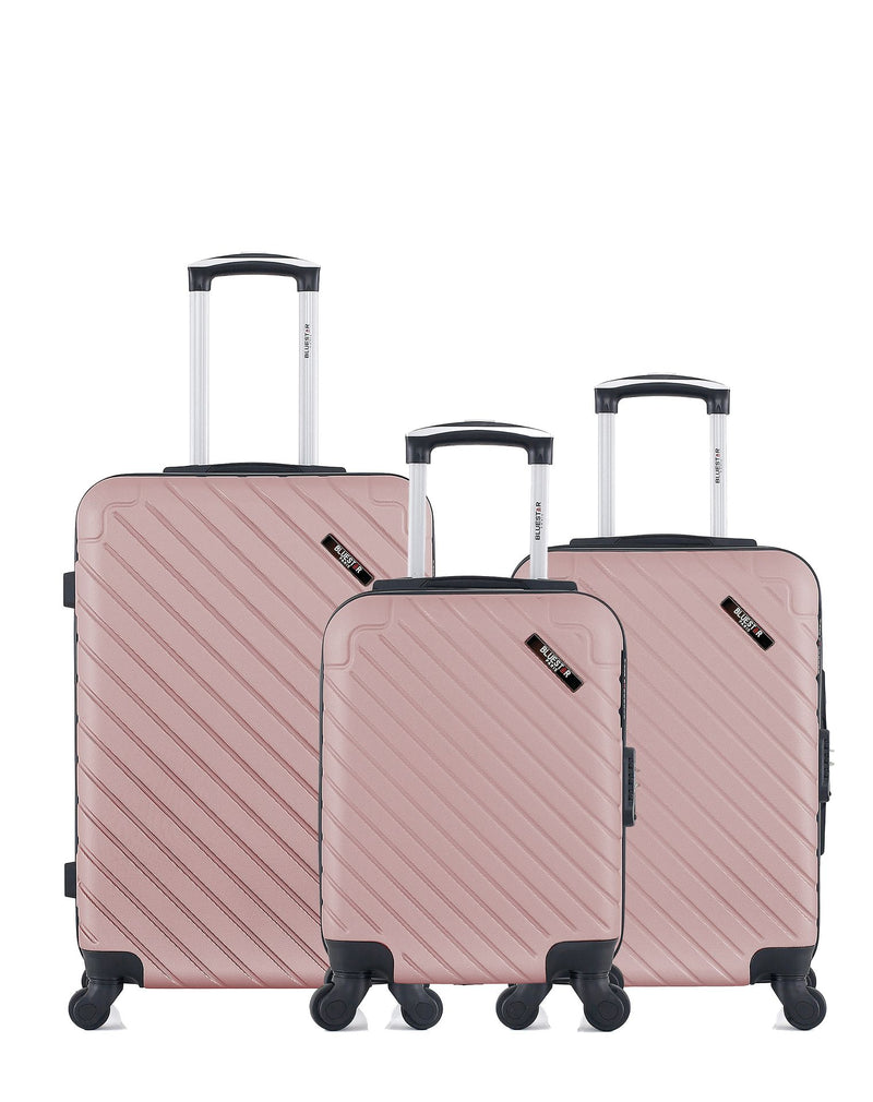 BLUESTAR - 3er-Pack – Mittelgroßer Koffer, Handgepäck und Handgepäck XXS CITE