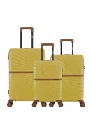 3er-Pack Hartschalenkoffer: Mittelgroßer Koffer, Handgepäck und Handgepäck XS OAKLAND