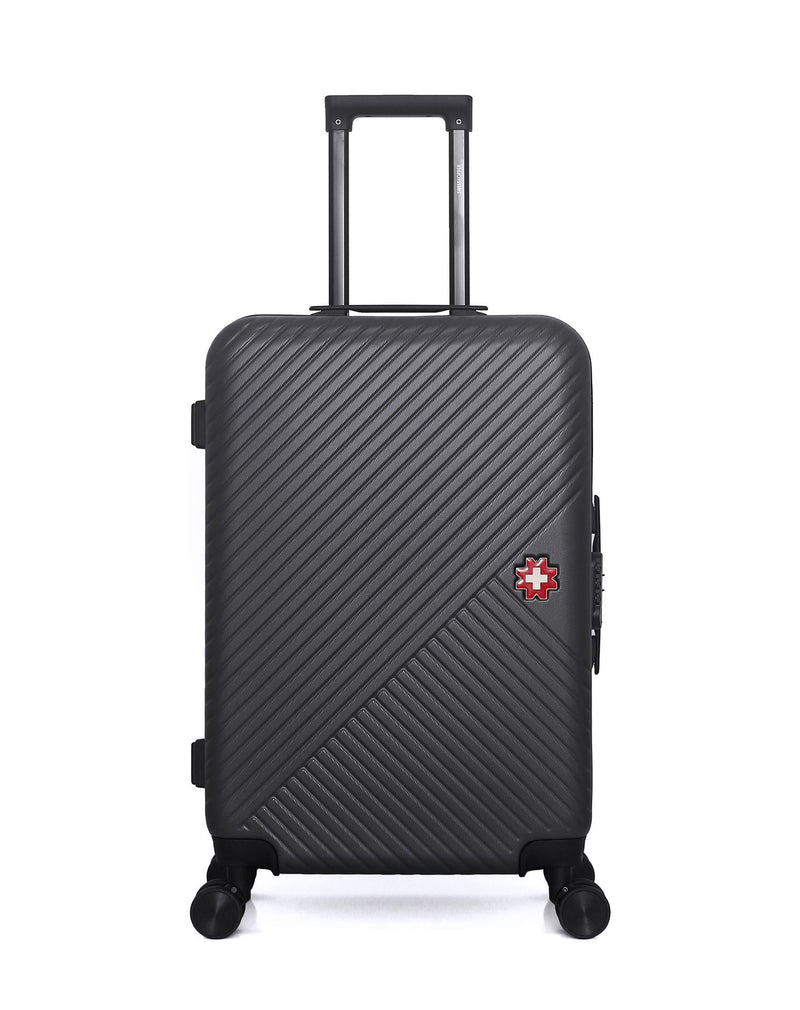 SWISS KOPPER – 3er-Pack – Mittelgroßer Koffer, Handgepäck XXS und Kosmetikkoffer SPIEZ