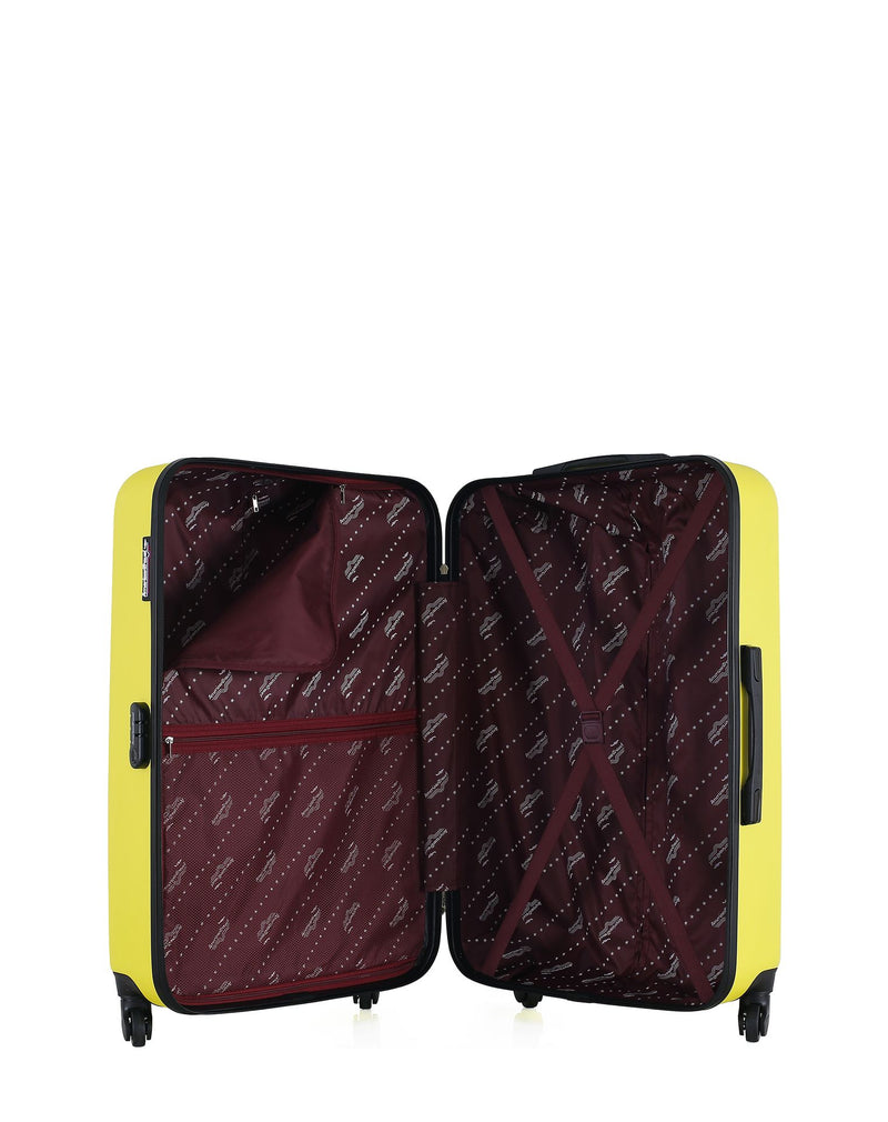 AMERICAN TRAVEL – 3er-Pack – Großer Koffer, mittelgroßer Koffer und Handgepäck QUEENS