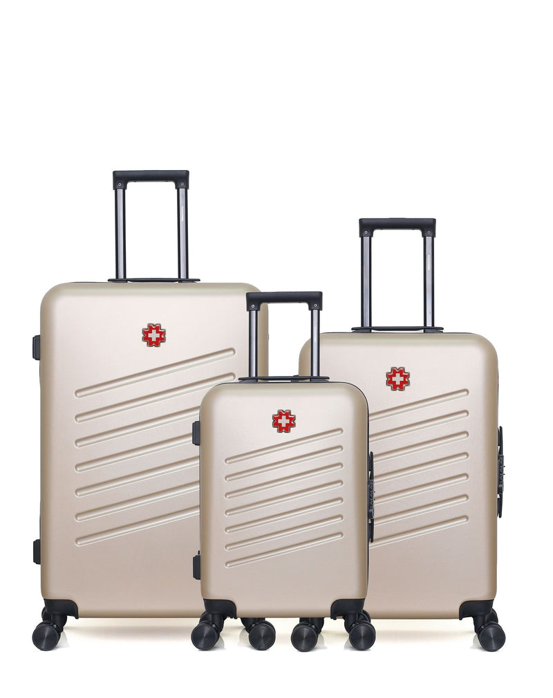 SWISS KOPPER - LOT DE 3 - Valises grand format, weekend et cabine ZURICH
