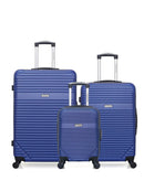 AMERICAN TRAVEL - 3er-Pack - Großer, mittelgroßer und Handgepäck-Koffer XXS MEMPHIS