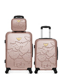 LPB LUGGAGE - 3er-Pack: Mittelgroßer Koffer, Handgepäck und Kosmetikkoffer AELYS
