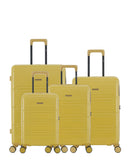 4er-Pack Hartschalenkoffer: Großer Koffer, mittelgroßer Koffer, Handgepäck und Handgepäck XS LYNDA