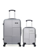 BLUESTAR – 2er-Pack – Mittelgroßer Koffer und Handgepäck XXS MIAMI