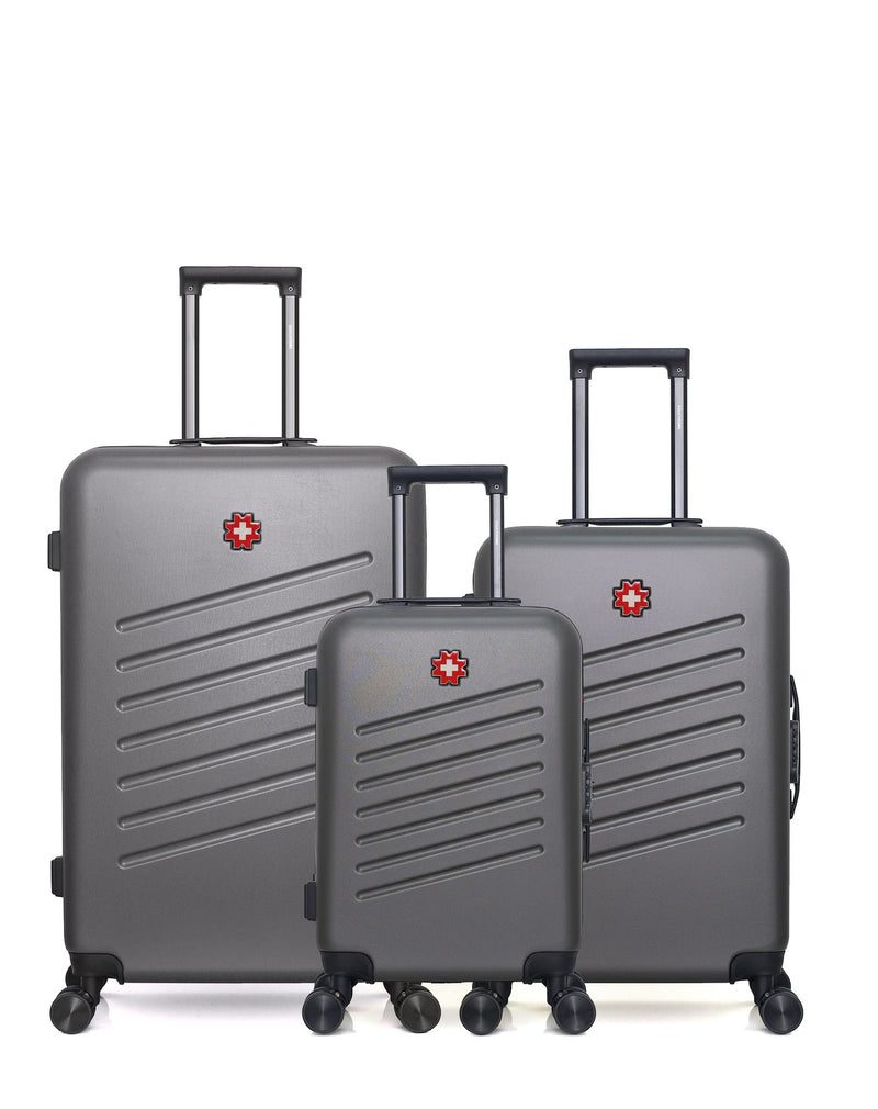 SWISS KOPPER - LOT DE 3 - Valises grand format, weekend et cabine ZURICH