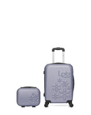 LPB LUGGAGE - 2er-Pack- Handgepäck und Kosmetikkoffer ELEONOR