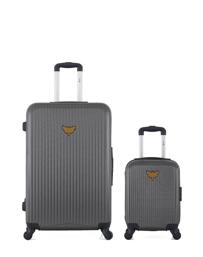 LPB LUGGAGE – 2er-Pack – Großer Koffer und Handgepäck XXS AGATA