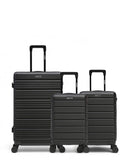 3er-Pack Hartschalenkoffer: Großer Koffer, Handgepäck und Handgepäck XS LUGANO