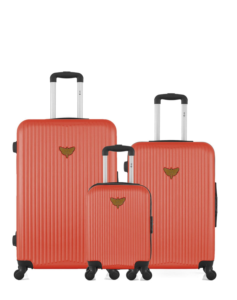LPB LUGGAGE – 3er-Pack – Großer Koffer, mittelgroßer Koffer und Handgepäck XXX AGATA
