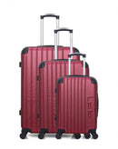 LPB LUGGAGE - 3er-Set: Hartschalenkoffer HAMBOURG