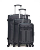 AMERICAN TRAVEL – 3er-Set: Hartschalenkoffer HARLEM-A