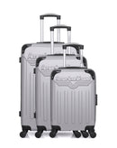 AMERICAN TRAVEL – 3er-Set: Hartschalenkoffer HARLEM-A