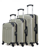 AMERICAN TRAVEL – 3er-Set: Hartschalenkoffer HARLEM-A