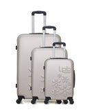 LPB LUGGAGE - 3er-Set: Hartschalenkoffer ELEONOR