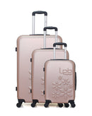 LPB LUGGAGE - 3er-Set: Hartschalenkoffer ELEONOR