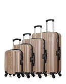 AMERICAN TRAVEL - 4er-Set: Hartschalenkoffer SPRINGFIELD-M
