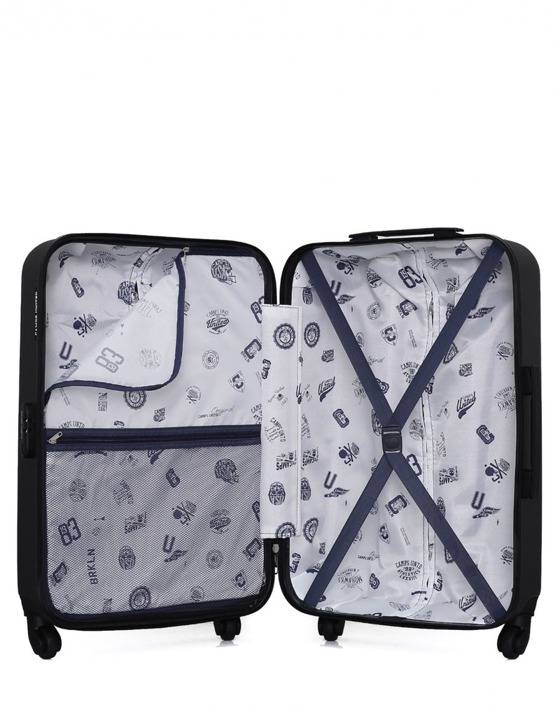 2er-Pack: Mittelgroßer Koffer 65cm und Handgepäck 55cm BROWN