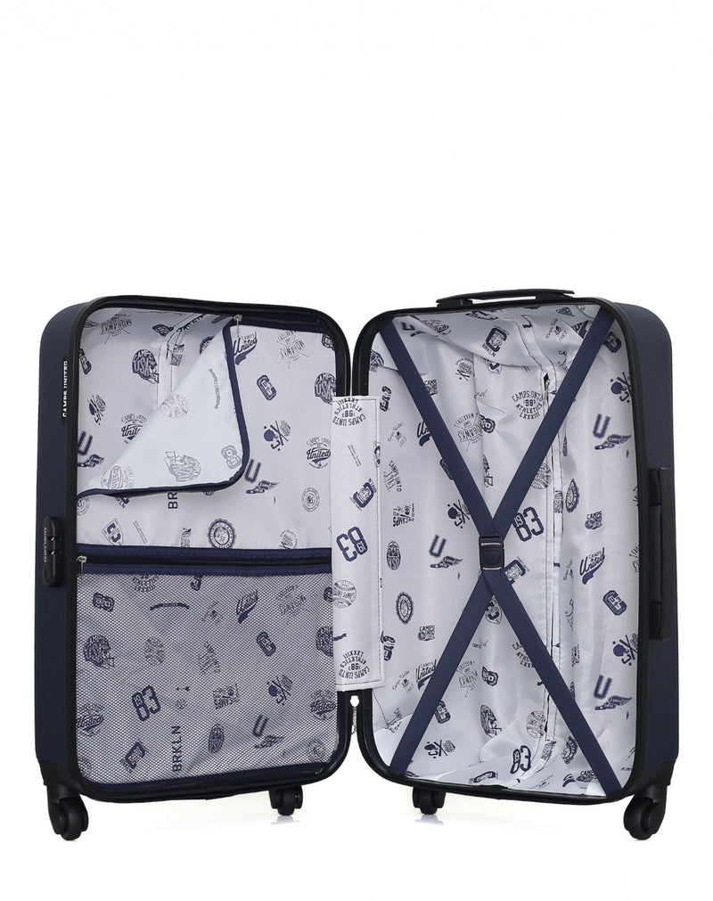 2er-Pack: Mittelgroßer Koffer 65cm und Handgepäck 55cm BROWN