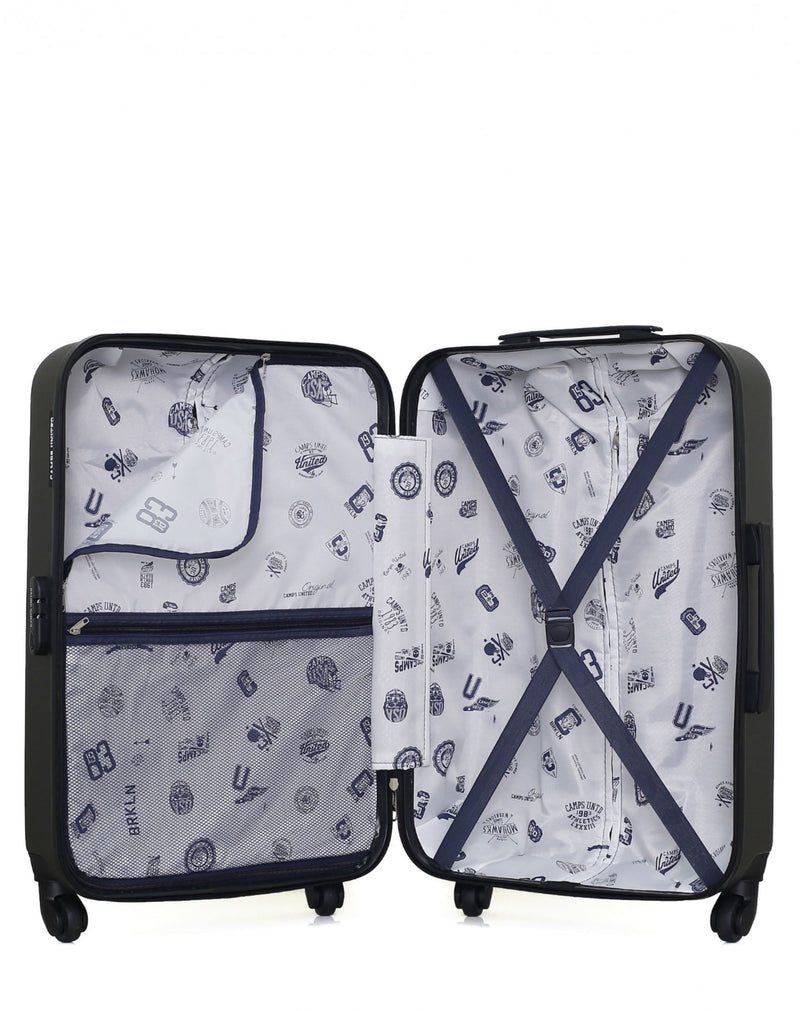 2er-Pack: Mittelgroßer Koffer 65cm und Handgepäck 55cm BROWN