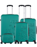 LPB LUGGAGE - 4er-Set: Hartschalenkoffer ELEONOR-C