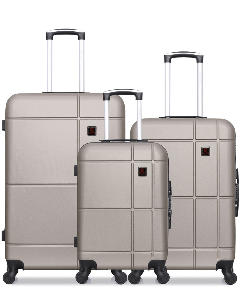 Set aus 3 Großformatiger Hartschalenkoffer 75cm, Mittelgroßer Koffer 65cm und handgepäck 55cm HARVARD