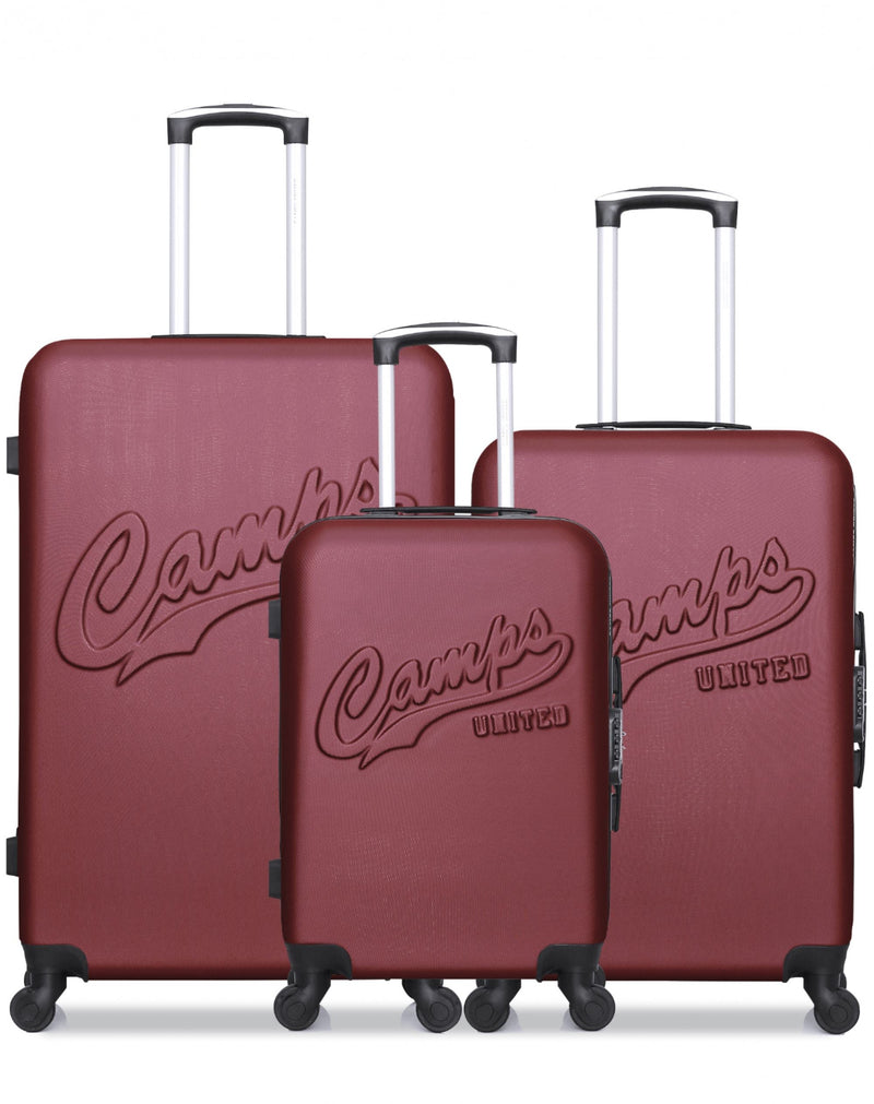 Set aus 3 Großformatiger Hartschalenkoffer 75cm, Mittelgroßer Koffer 65cm und handgepäck 55cm COLUMBIA