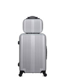 HERO – 2er-Pack: Mittelgroßer Koffer und Kosmetikoffer LIPARI